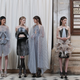 Models wait before the show, as they wear creations for Iris Van Herpen's Haute Couture Fall-Winter 2016-2017 collection presented Monday, July 4, 2016 in Paris. (AP Photo/Kamil Zihnioglu)